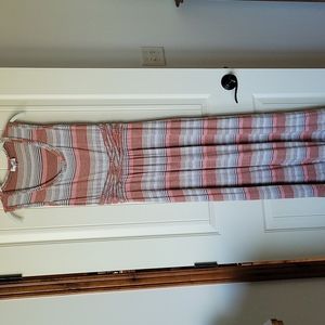 Max Studio striped knit maxi dress